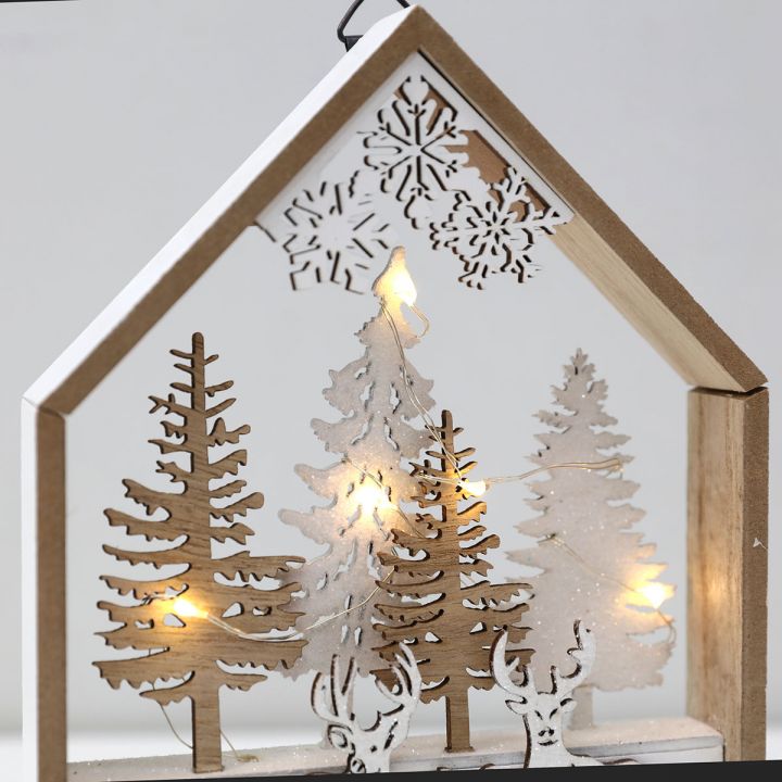 Wooden Christmas lights