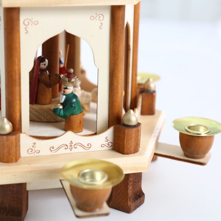 Christmas wooden pyramid