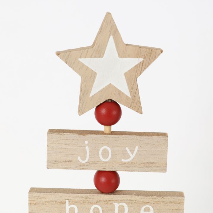 Wooden Christmas tree ornament