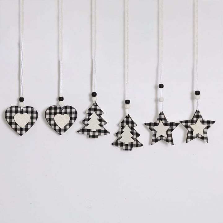 Wooden Christmas hanging ornament