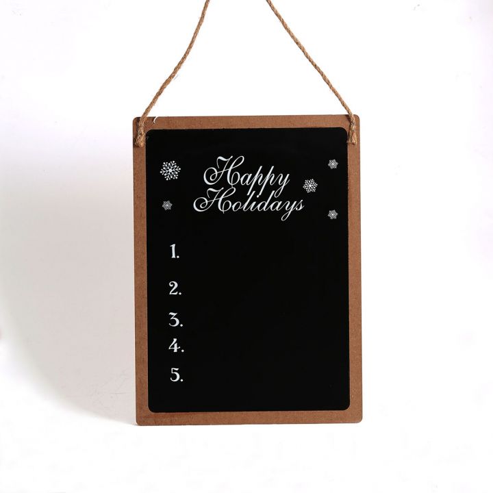 Wooden Christmas calendar hanging board