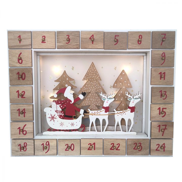Wooden back shape calendar
