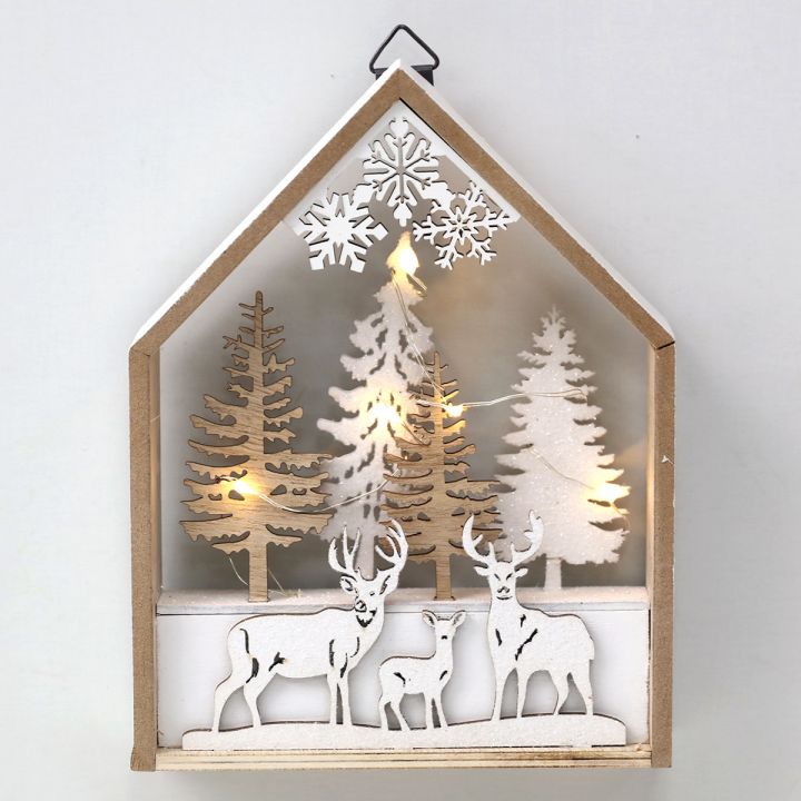 Wooden Christmas lights